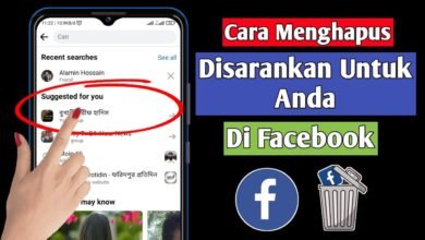 Cara Menghapus Disarankan untuk Anda di Facebook